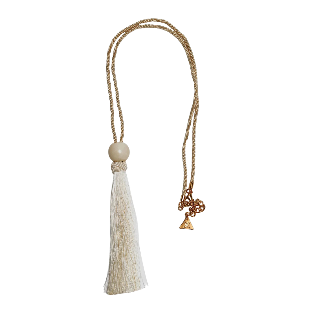 Mila Tassel halskæde - Off-white